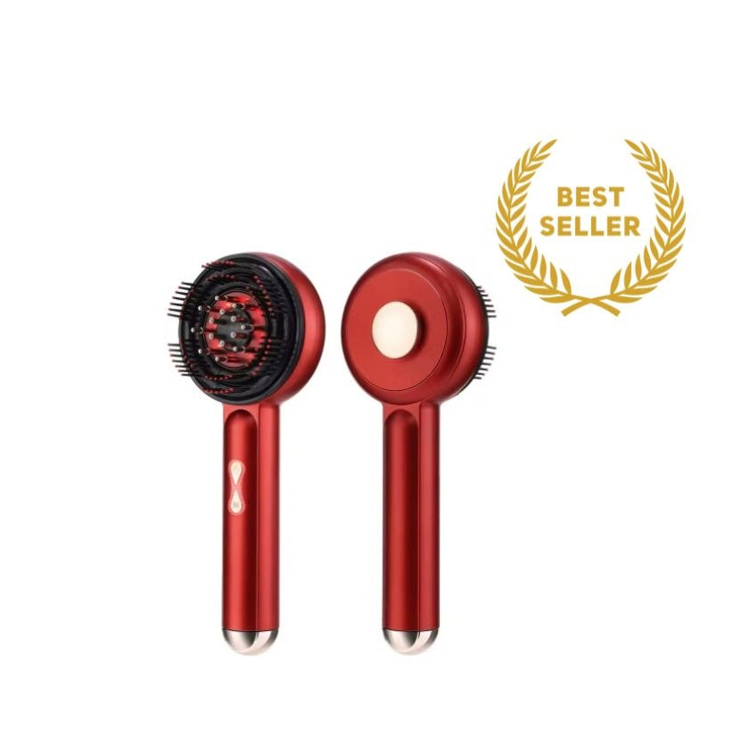 Brosse massante électrique du cuir chevelu et applicateur d’huile